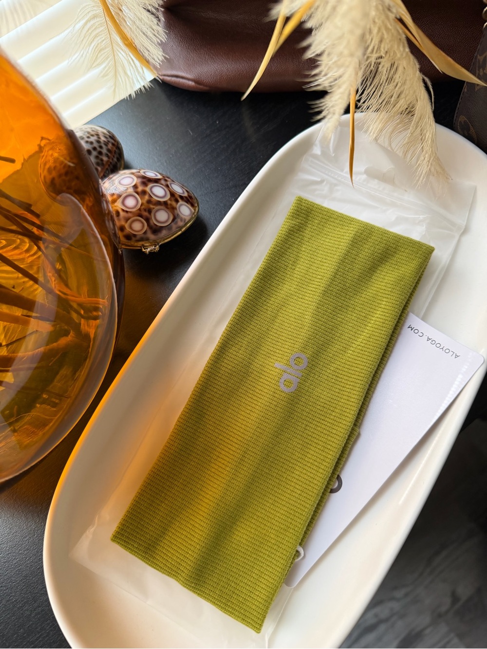 Yoga Olive Green Athletic Headband